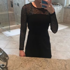 garage black long sleeve romper